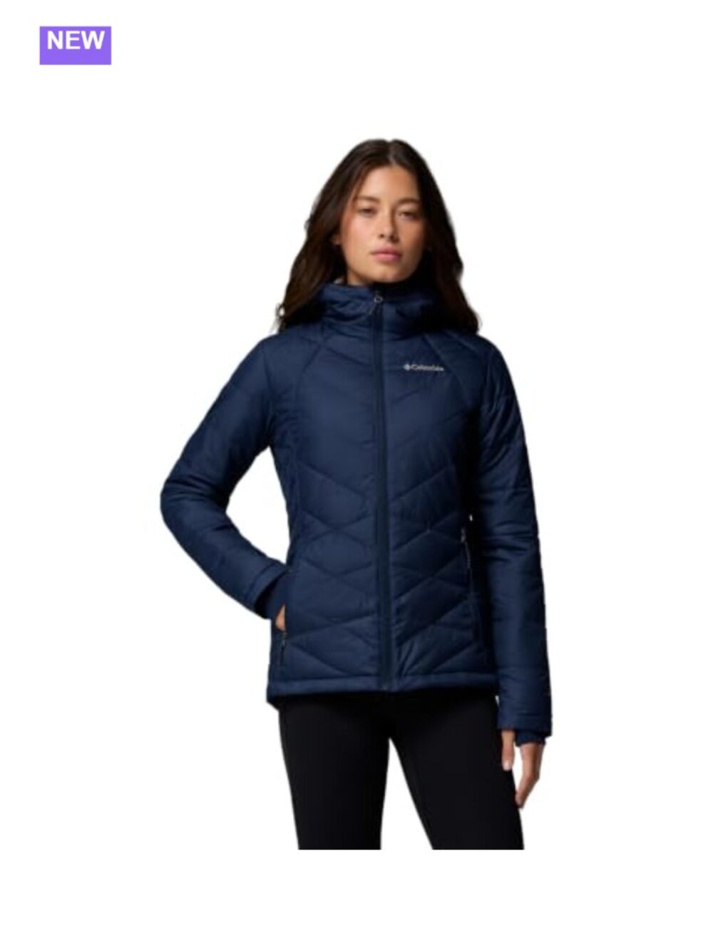 Omni-Heat Hooded Down Jacket, Omni-Shield, Security Pocket